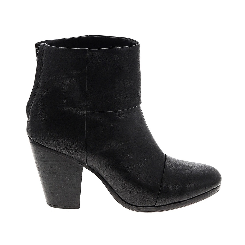Rag and bone black ankle boots 6.5
